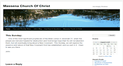 Desktop Screenshot of massenachurchofchrist.com